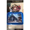 Image 2 : LOT OF MECCANO, HOCKEY CLOCK AND METAL TRAIN TRAY