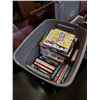 Image 2 : TOTE CRATE AND BOX OF GARDEN FIGURES, KIDS BOOKS, ESTATE GOODS