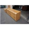 Image 2 : OAK PALLISER 8 DRAWER DRESSER - 70 INCHES WIDE x 28.5 TALL X 17 DEEP