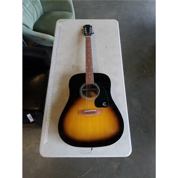 AS NEW EPIPHONE ACOUSTIC GUITAR MODEL FT-100 VS