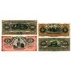 Image 1 : Banco de Costa Rica. 1901-1906. Lot of 4 Remainder and Never Issued Banknotes.