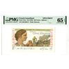 Image 1 : French Somaliland, Banque de l'Indochine. ND (1946). Specimen Banknote.