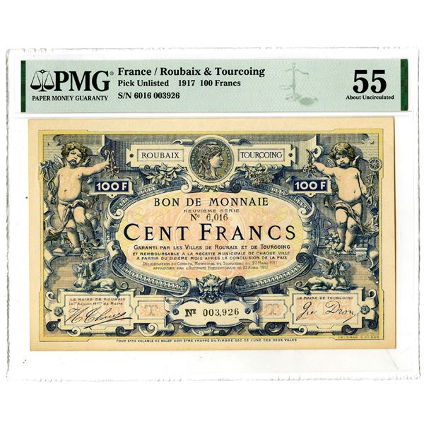 Bon de Monnaie, 1917 Issued Local Banknote