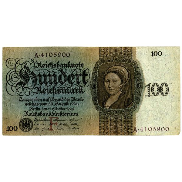 German Gold Discount Bank1924 Issued Banknote