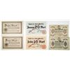 Image 1 : Aldenburg, Neurode, & Neuwied. 1918. Lot of 6 Issued Emergency Notgeld Banknotes.