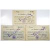 Image 1 : Annen. Die Sparkasse in Annen, 1914. Lot of 3 Issued Notgeld Notes.