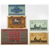 Image 2 : Braunschweig & Sta¤furt. 1918. Lot of 5 Issued Emergency Notgeld Banknotes.