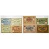 Image 1 : Dresden & Worms. 1918. Lot of 8 Issued Emergency Notgeld Banknotes.
