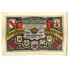 Image 1 : P_¤neck. 1922. Issued Leather Notgeld Note.