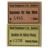 Image 1 : Rudolf Neugebauer & Co. (Hamburg). ND (ca. 1920s). Lot of 2 Issued Notes.