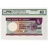 Image 1 : Bank of Ghana. ND (1965). Specimen Banknote.