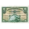 Image 1 : Government of Gibraltar, 1958 Issued Banknote