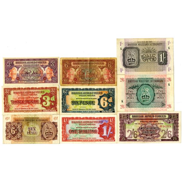 Great Britain Military Banknotes and Coins, ca.1943-1948