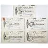 Image 1 : Banco di Napoli. 1932-1933. Lot of 5 Issued Interest Bearing Notes - Similar to Depression Scrip.