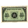 Image 1 : Banque d'Etat du Maroc, 1944, Wartime Issued "Short Snorter"