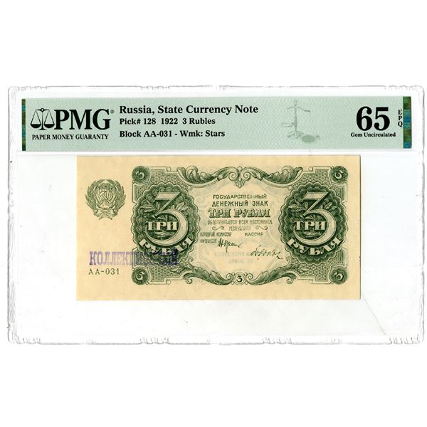 State Currency Note, 1922 Issued Banknote