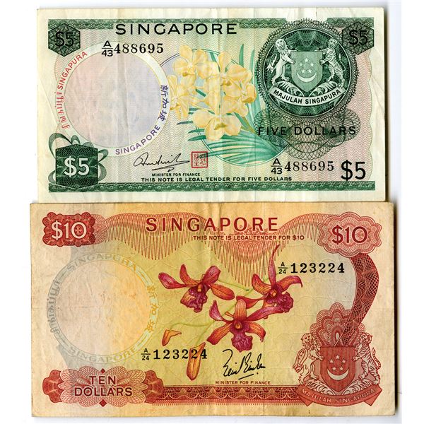 Board of Commissioners of Currency Issued Banknote Pair, ND (1967-73)