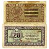 Image 1 : State Bank for Istria, Fiume and Slovene Coastal Area, 1945 Issued Banknote Pair