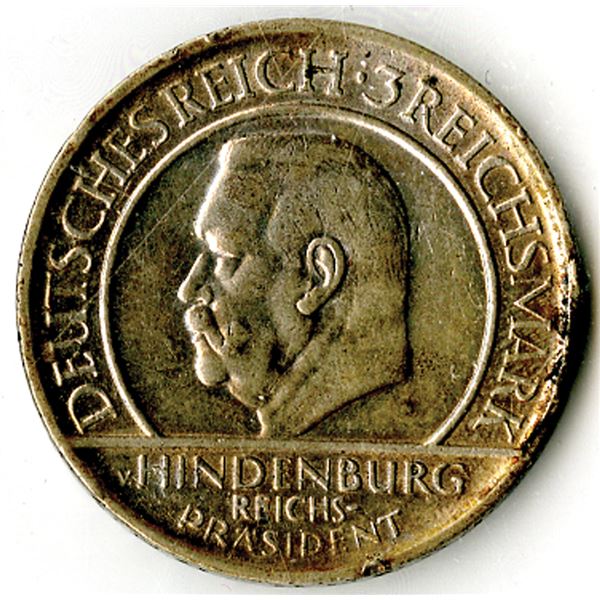 Germany, Weimar Republic, 1929, 3 Reichsmark, KM#63