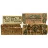 Image 1 : C.S.A., Banknote, Coupon and Ad Note Quartet, ca. 1864 to 1920's.