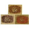 Image 2 : U.S. 2nd Issue Fractional Currency Trio
