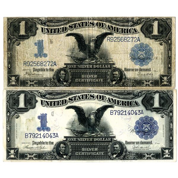 U.S. Silver Certificate, $1, Fr#'s 233 and 236, Series of 1899 Banknote Pair.
