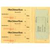 Image 1 : First National Bank, New Hibernia National Bank, Uncut Proof Check Trio, ca. 1900s