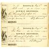 Image 1 : Newman Brothers, 1866 Issued Promissory Note Uncut Pair