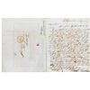 Image 1 : Gould, Kendall & Lincoln Publishers Handwritten Letter, 1847 with Broadside Book List on back