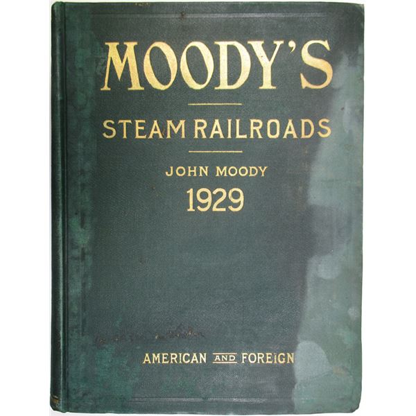 Moody's Manu of Investments, American and Foreign, Railroad Securities, 1929 Edition