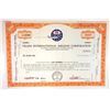 Image 1 : Trans International Airlines Corp 1964 Specimen Stock Cert 100 Shrs XF ABN, Kirk Kerkorian Company.