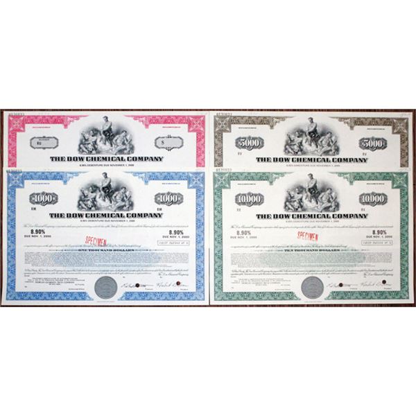 Dow Chemical Co., 1970 Specimen Bond Quartet