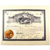 Image 1 : South-Western Steel Post Co., 1891 I/U Stock Certificate.
