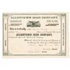 Image 1 : Allentown Iron Co., 1874 I/U Stock Certificate