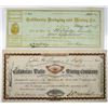 Image 1 : California Mining Stock Certificate Pair, ca. 1870-1880s