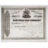 Image 1 : Danville Gas Co., 1857 I/U Stock Certificate