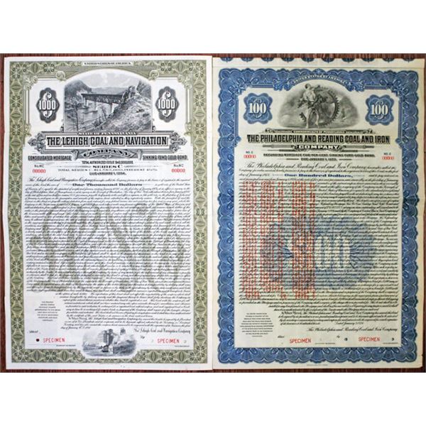 Pennsylvania Railroad Co., 1924-30 Specimen Bond Pair