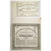 Image 1 : Galveston, Houston & Henderson Railroad Co., 1857 I/U Bond & Fractional Stock Certificate Pair