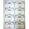Image 1 : General Electric Uncut Sheet of 8 Specimen-proof Stock Certificates