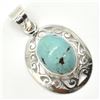 Image 2 : SILVER TURQUOISE(8.9CT)  PENDANT (~WEIGHT 5.7G)