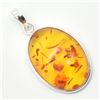 Image 2 : SILVER AMBER (RECONSTITUTED)(7.2CT)  PENDANT