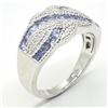 Image 2 : SILVER TANZANITE CZ(1.3CT) RHODIUM PLATED