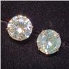 Image 4 : 14K WHITE GOLD MOISSANITE(4CT)  EARRINGS