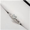 Image 3 : 10K WHITE GOLD DIAMOND (H-I)(0.19CT)  RING