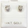 Image 4 : 10K WHITE GOLD DIAMOND(1.5CT)  EARRINGS