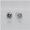 Image 1 : 10K WHITE GOLD MOISSANITE(1.52CT) EARRINGS