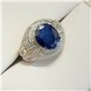 Image 2 : SILVER SAPPHIRE(4.15CT)  RING (~SIZE 10)