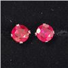 Image 1 : WHITE GOLD RUBY(2.1CT)  EARRINGS