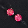 Image 3 : WHITE GOLD RUBY(2.1CT)  EARRINGS