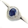 Image 3 : SILVER SAPPHIRE(4.15CT)  RING (~SIZE 10)